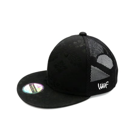 KIMONO OBI MESH CAP：ALL BLACK 20630