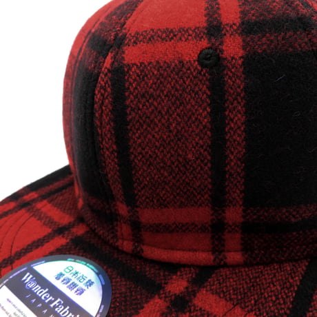 BISHU KESHICHI WOOL CAP：RED尾州毛七ウール