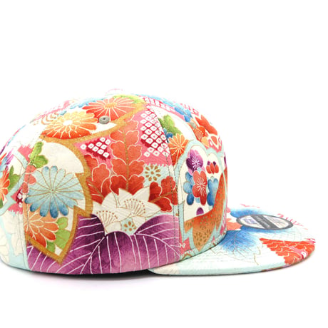 【XL】FURISODE SILK KIMONO CAP:0710一点物・再販不可