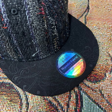 【S】手縫刺繍ｘ裂き手織りｘ信長マントMIXCAP