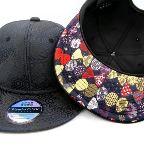 NISHIJINBLACK CAP x ツバ裏NISHIJIN