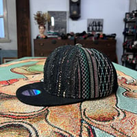 【XL】手縫刺繍ｘ裂き手織りｘ信長マントMIXCAP 01
