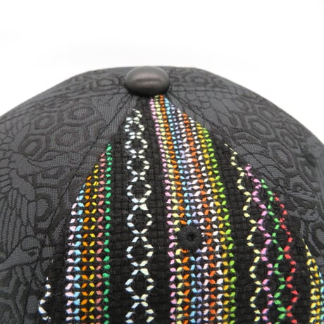 【XL】手縫刺繍＆西陣織&ラムレザーMIXCAP2023：01  のコピー
