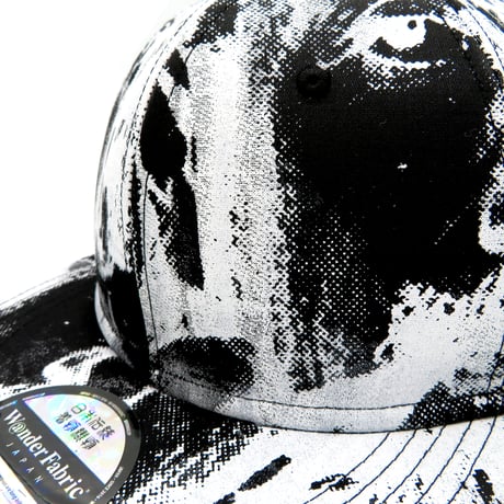 【ML】KIMONO OBI HANDPRINT CAP：03　一点物再販不可