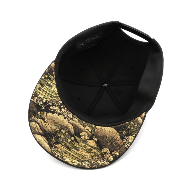 な*め様 capsuloid NISHIJINBLACK CAP x ツバ裏KIRYUORI金閣寺 | W@NDERFABR