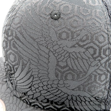 NISHIJINBLACK”MESH”CAP：TSURU