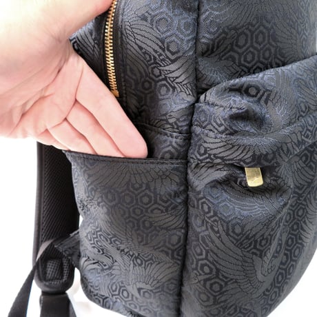 NISHIJIN BLACK BACKPACK 黒鶴