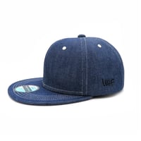 OKAYAMA DENIM CAP：BLUE (White Stitch)