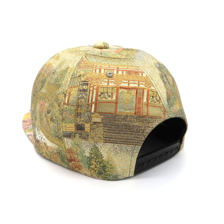 【XL】PureGold & Platinum KIMONOOBI CAP:一点物 再販不可 【純金＆プラチナ糸混合・最高級帯】