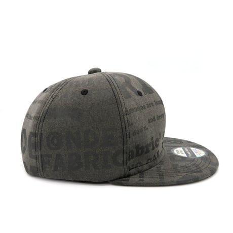 VINTAGE like HAND print CAP Black print XLラスト1個