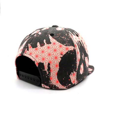 【XL】KIMONO HANDPRINT CAP：03　一点物再販不可