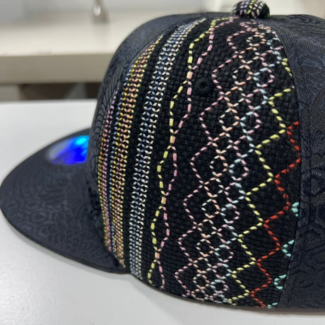 【S】手縫刺繍ｘNISHIJINBLACK CAP