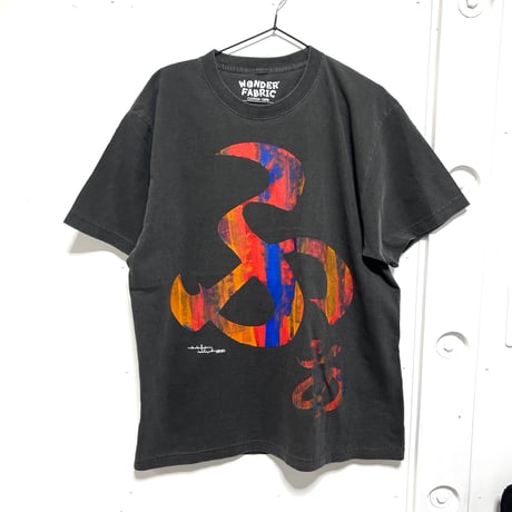 【Lsize】VINTAGE like HAND print T-shirts : わ･ん･ふぁ･ぶ再販不可