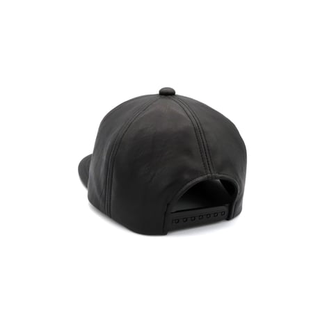 VEGETABLE LEATHER CAP (BLACK)