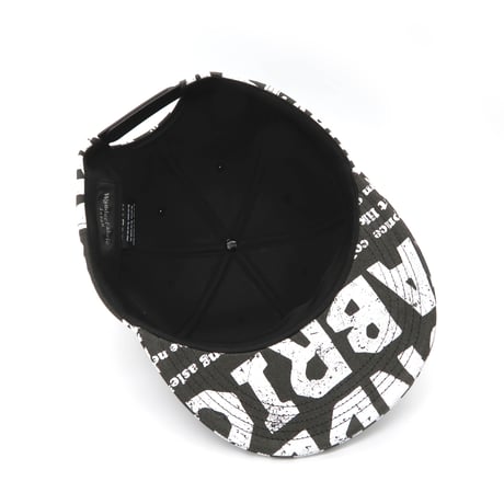 VINTAGE like HAND print CAP White print XLラスト1個