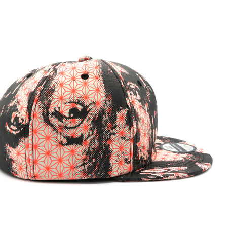 【XL】KIMONO HANDPRINT CAP：02　一点物再販不可