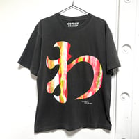 【Lsize】VINTAGE like HAND print T-shirts : わ･ん･ふぁ･ぶ再販不可