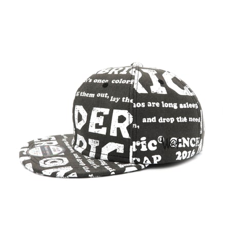 VINTAGE like HAND print CAP White print XLラスト1個