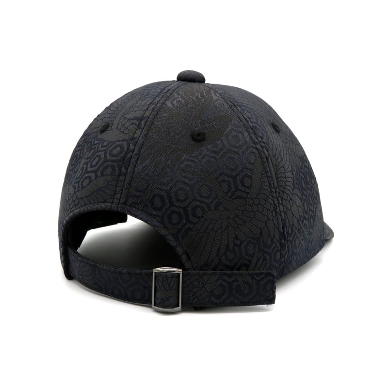 カーブツバタイプB】NISHIJINBLACK CAP：黒鶴 | W@NDERFABRIC®