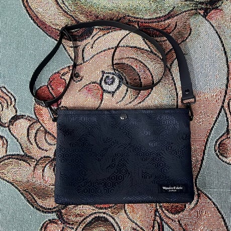NISHIJINBLACK Shoulder BAG 黒鶴