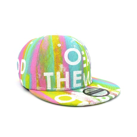 【XL】KYOTO・TANGO CHIRIMEN HAND PRINT CAP