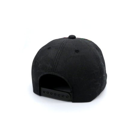 【XL】手縫刺繍＆桐生織MIXCAP：02