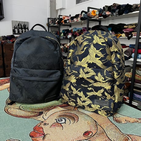 NISHIJIN ORI BACKPACK 黒金鶴
