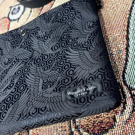 NISHIJINBLACK Shoulder BAG 黒鶴