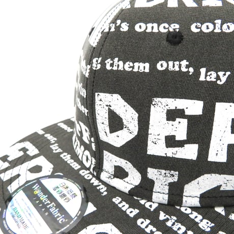 VINTAGE like HAND print CAP White print XLラスト1個