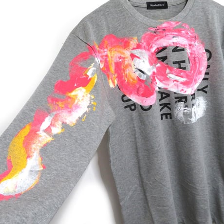 【Lsize】LONGT-SHIRT:HAND PRINT 01