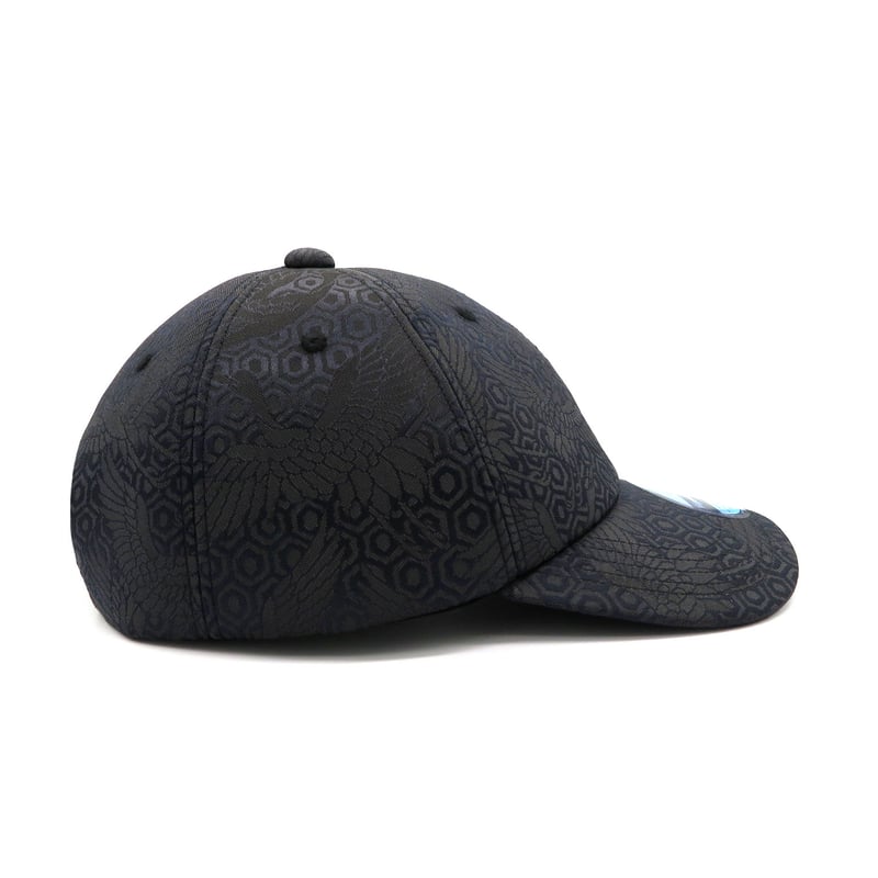 BUFFER CAP BLACK ストア限定商品 カーブツバタイプB】NISHIJINBLACK CAP：黒鶴 | W@NDERFABRIC®