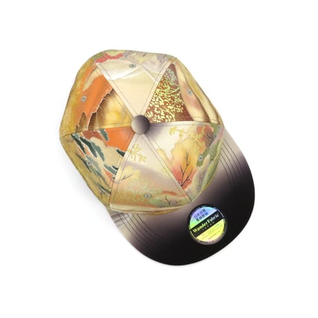 【XL】手描き JAPAN KIMONO  CAP:240124【神ライン】