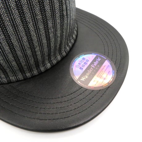 【XL】手縫刺繍＆尾州SILKWOOL&ラムレザーMIXCAP2023：03