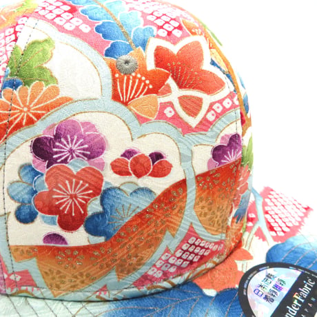 【XL】FURISODE SILK KIMONO CAP:0710一点物・再販不可