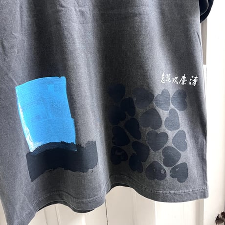 【Lsize】VINTAGE like HAND print T-shirts : 01