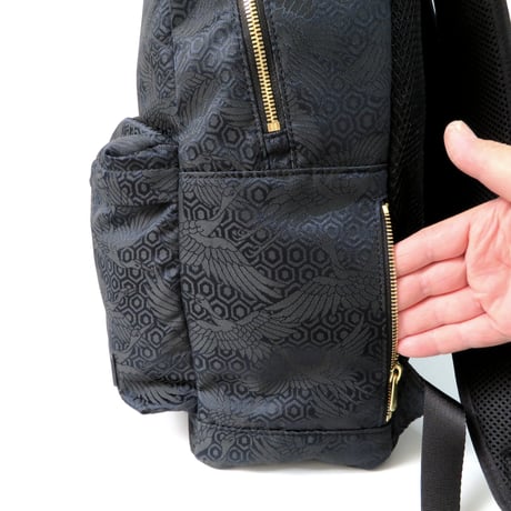 NISHIJIN BLACK BACKPACK 黒鶴