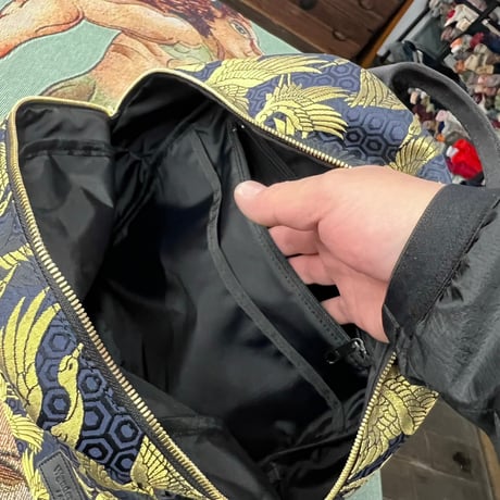 NISHIJIN ORI BACKPACK 黒金鶴