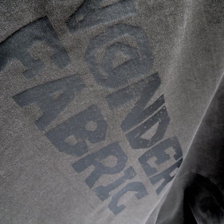 VINTAGE like HAND print T-shirts : W@NDERFABRIC BLACKprint　7/22まで