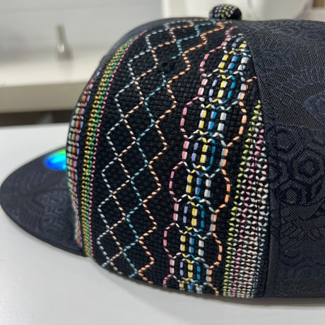 【3L】手縫刺繍ｘNISHIJINBLACK CAP