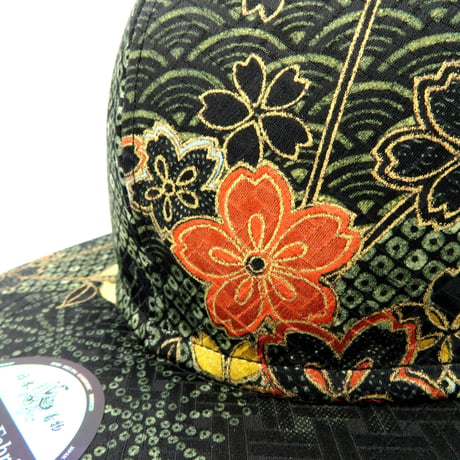 京友禅CAP：GREEN