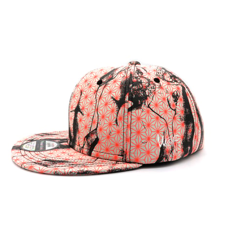 【ML】KIMONO HANDPRINT CAP：01　一点物再販不可