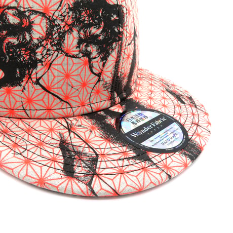 【ML】KIMONO HANDPRINT CAP：01　一点物再販不可