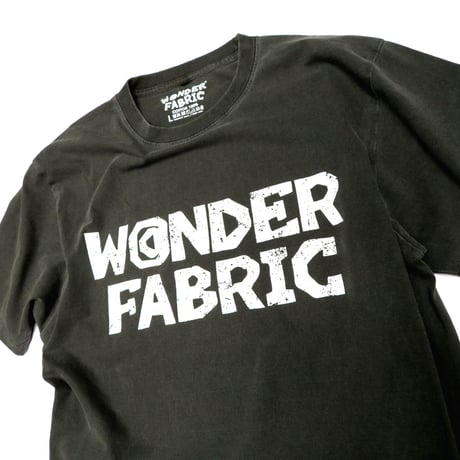 VINTAGE like HAND print T-shirts : W@NDERFABRIC WHITEprint　7/22まで