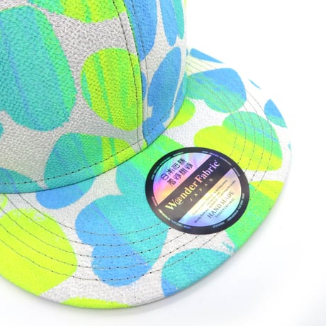 【XL】KYOTO・TANGO CHIRIMEN HAND PRINT CAP:602