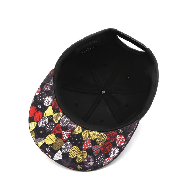 つば裏加工あり　キャップ NISHIJINBLACK CAP x ツバ裏NISHIJIN | W@NDERFABRIC®