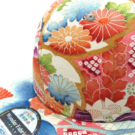 【XL】FURISODE SILK KIMONO CAP:0710一点物・再販不可
