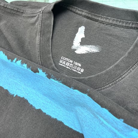 【Lsize】VINTAGE like HAND print T-shirts : 01