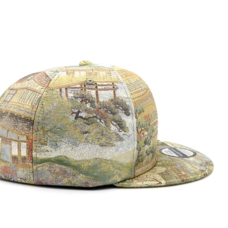 【XL】PureGold & Platinum KIMONOOBI CAP:一点物 再販不可 【純金＆プラチナ糸混合・最高級帯】