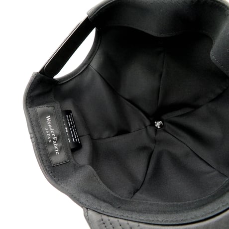 VEGETABLE LEATHER CAP (BLACK)