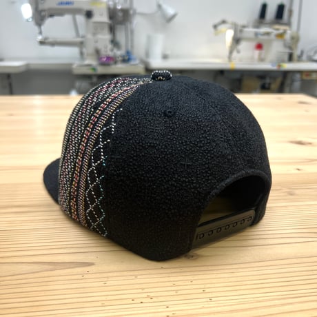 【XL】手縫い刺繍ｘKIMONO MIX CAP
